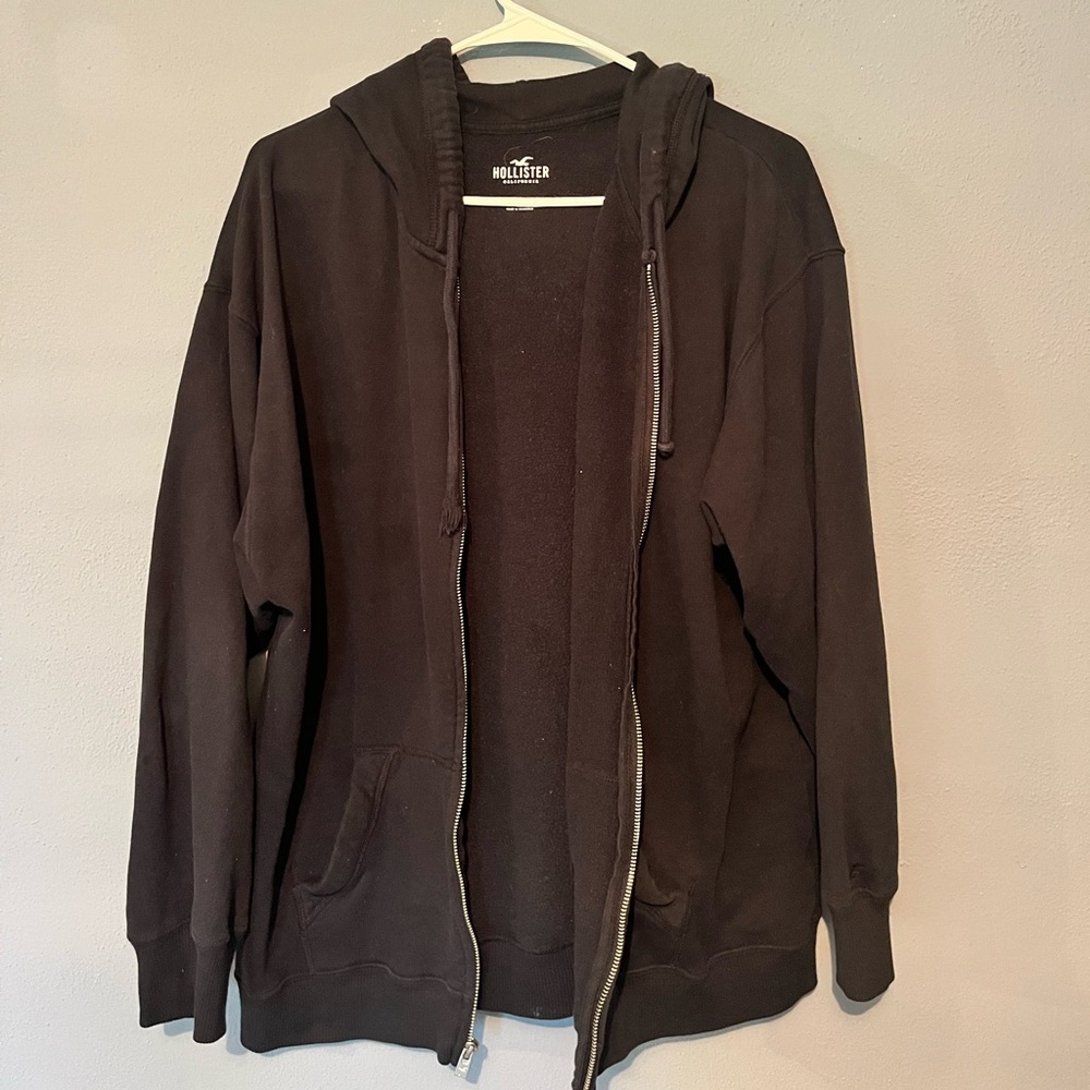 Hollister Oversized Black Hoodie Sweater